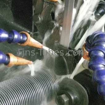 DELLOK HRSG 보일러 관식 히터 나선형인 0.8 밀리미터 용접된 핀 관